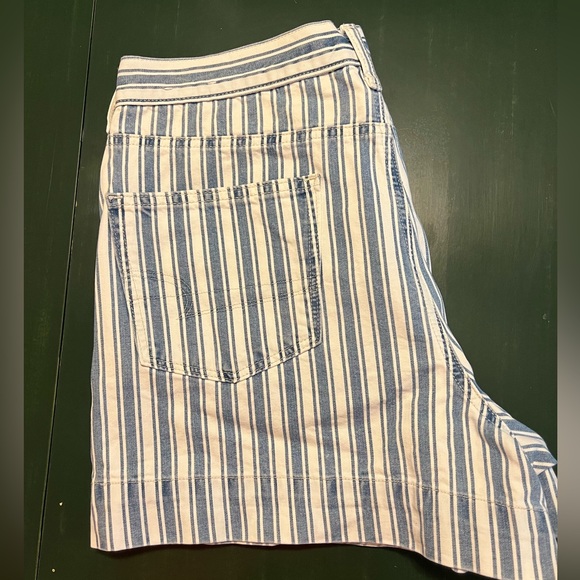 American Eagle woman’s Striped Jean Shorts - Picture 3 of 8
